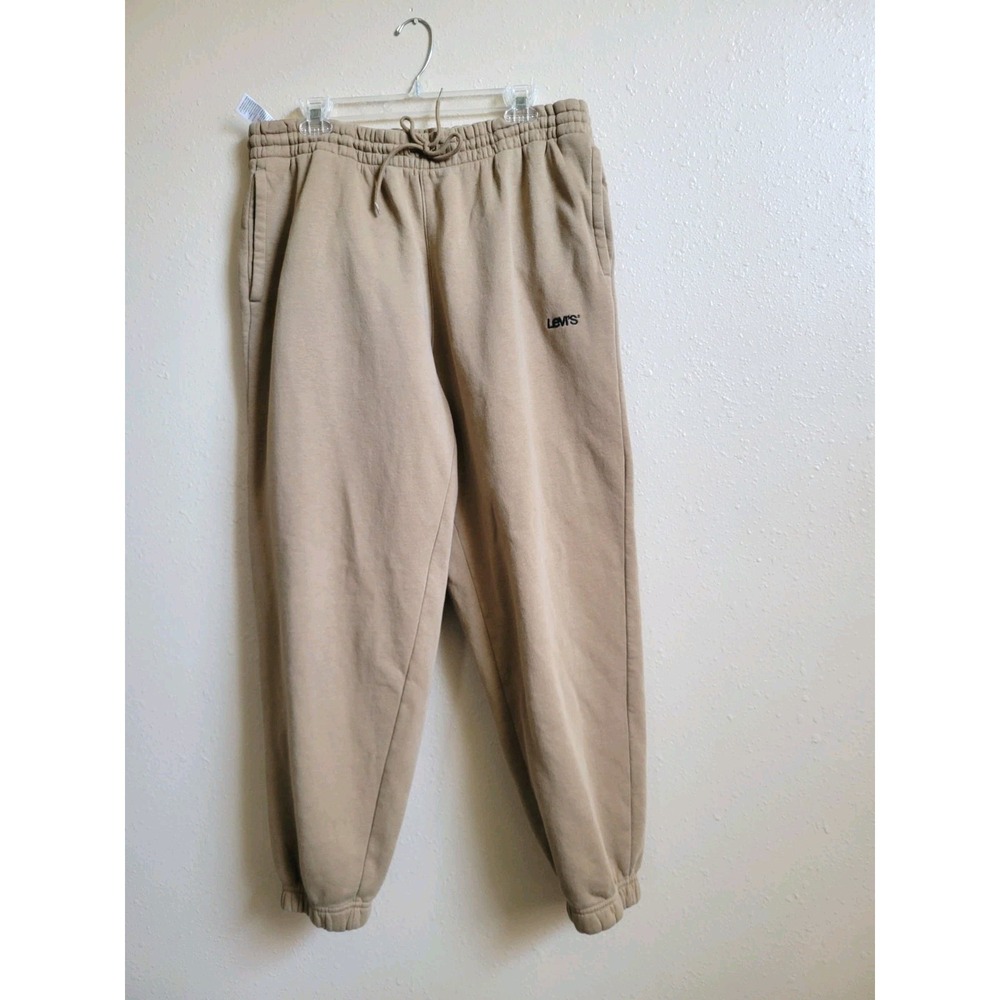 Levi's Men Joggers Soft Sweatpants Red Tab Camel Sz‎ L